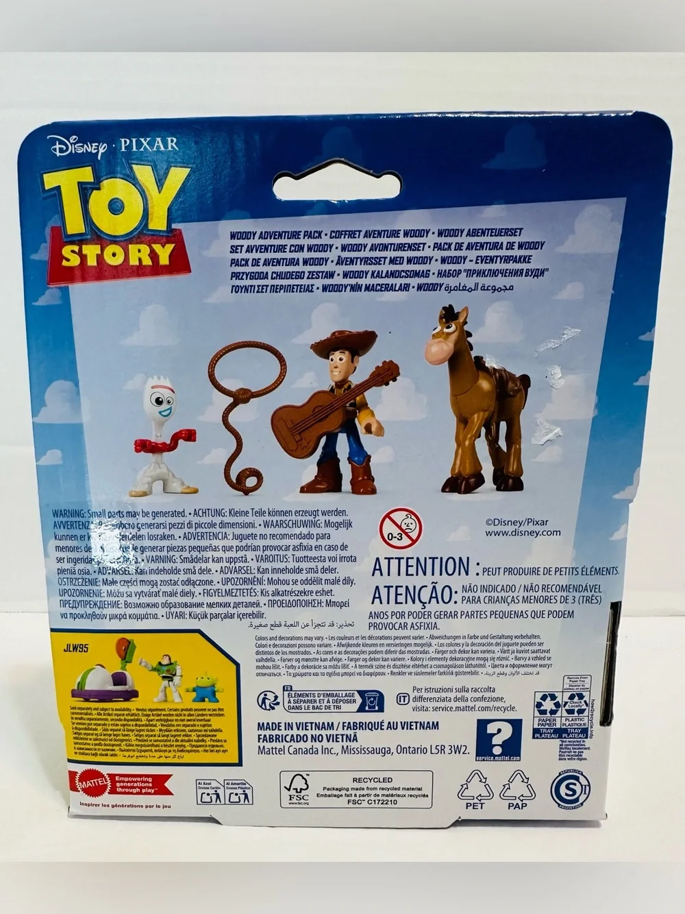 Disney / Pixar Imaginext Toy Story Woody Adventure Pack 3-Inch Figure Set NEW